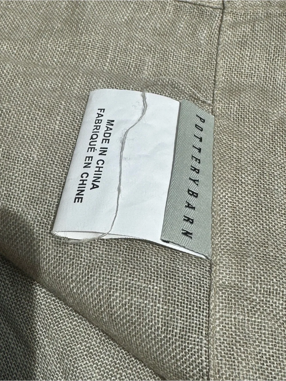 Pottery Barn 100% Linen set off 2 ~ Sheer Curtains 96”